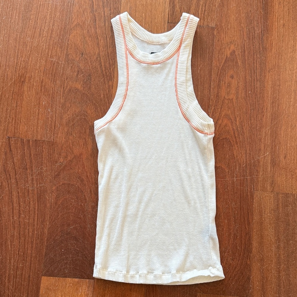 Bandier wsly rivington tank - bone/papaya